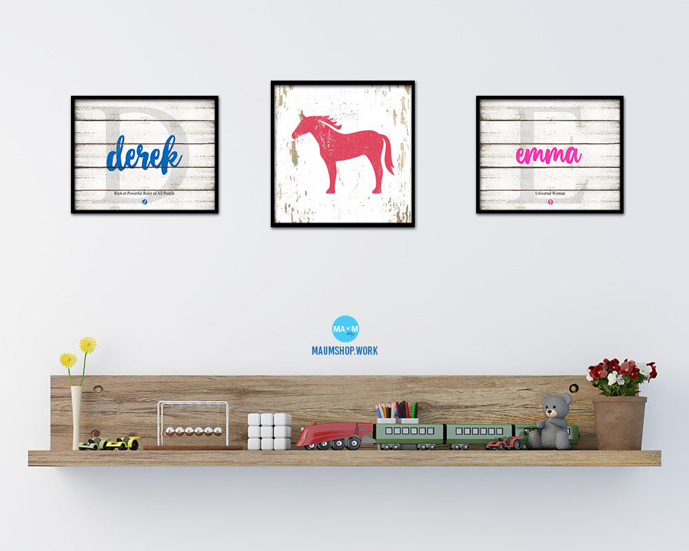 Horse Animal Nursery Room Fine Art Paper Prints Home Decor Wall Art Gifts
