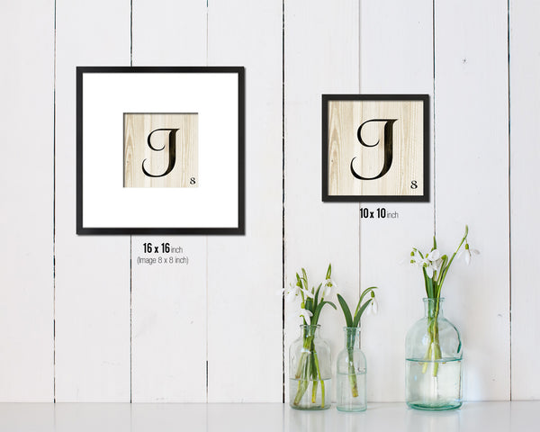 Scrabble Letters J Word Art Personality Sign Framed Print Wall Art Decor Gifts