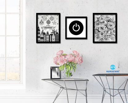 On Punctuation Symbol Framed Print Home Decor Wall Art English Teacher Gifts