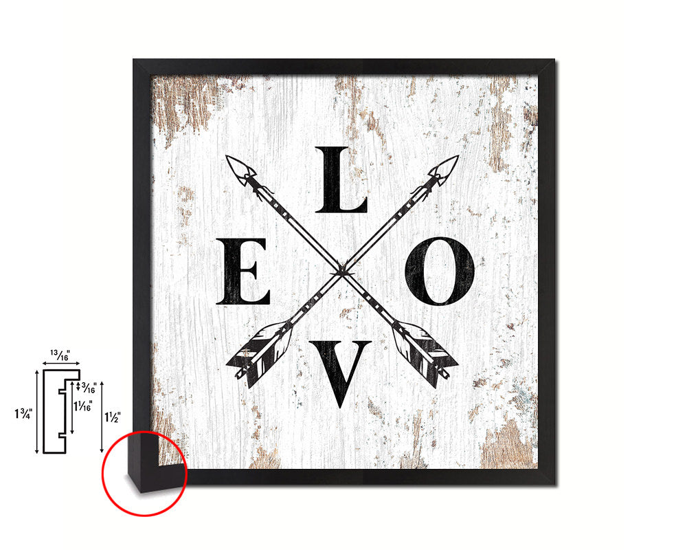 LOVE Quote Framed Print Home Decor Wall Art Gifts