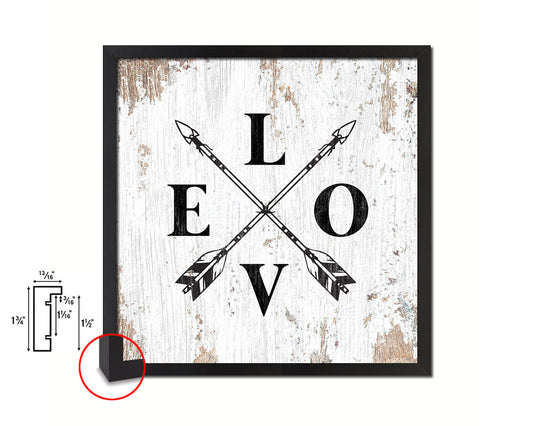 LOVE Quote Framed Print Home Decor Wall Art Gifts