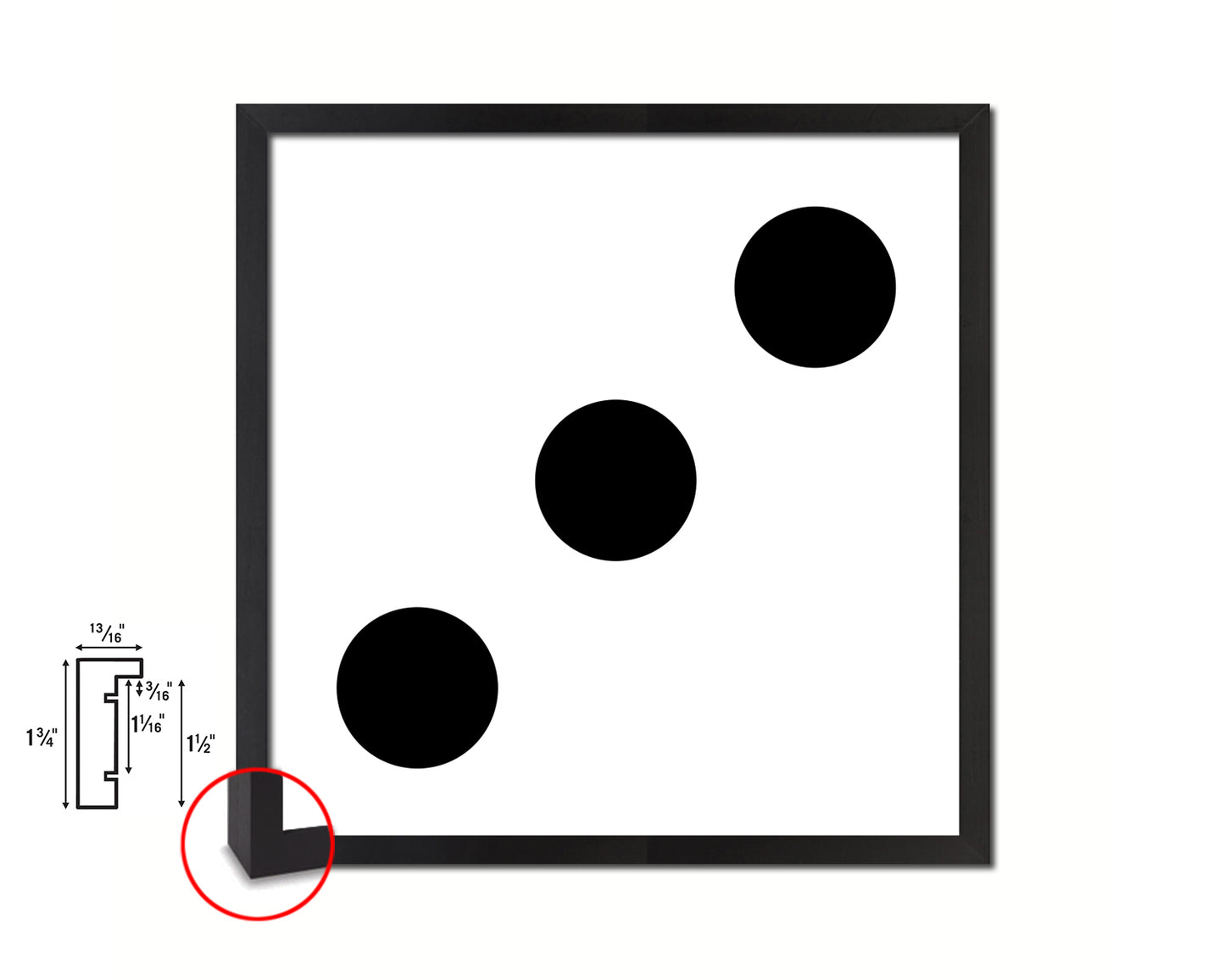 Dice 3 Punctuation Symbol Framed Print Home Decor Wall Art English Teacher Gifts