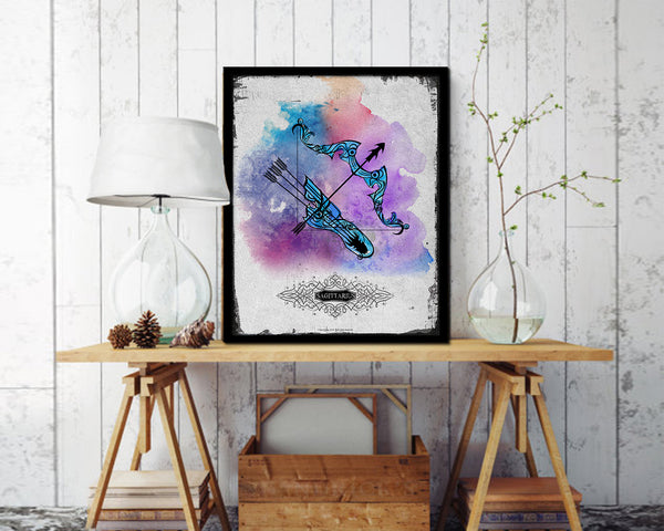 Sagittarius Constellation Prediction Yearly Horoscope Wood Framed Paper Print Wall Art Decor Gifts