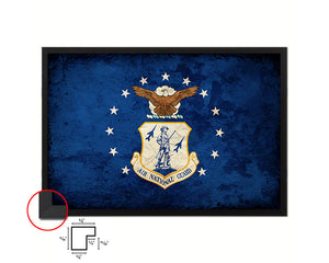 US Air National Guard Emblem Paper Texture Flag Framed Prints Home Decor Wall Art Gifts