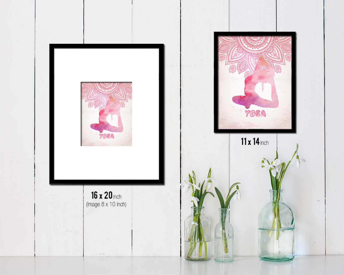 Yoga Pose Yoga Wood Framed Print Wall Decor Art Gifts