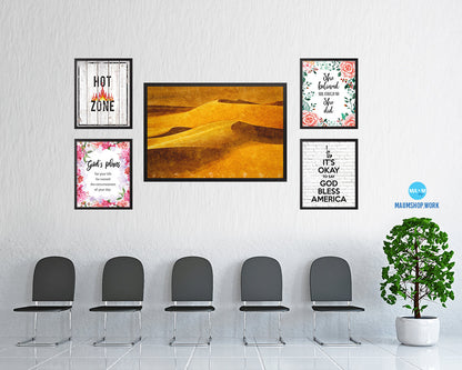 Nutritious Nature Barley Paddy Field Artwork Painting Print Art Frame Home Wall Decor Gifts