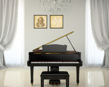 Quaver Rest Vintage Musical Symbol Framed Print Orchestra Teacher Gifts Home Wall Decor