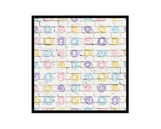 Shape Abstract Artwork Wood Frame Gifts Modern Wall Decor Art Prints