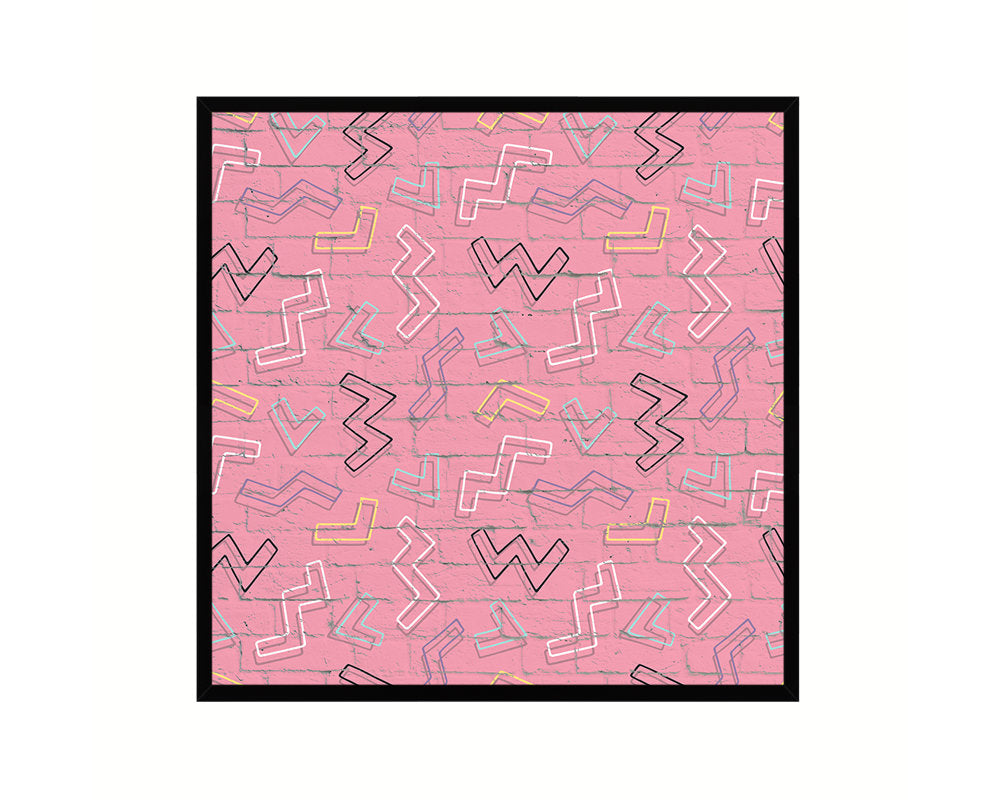 Abstract Black Artwork Wood Frame Gifts Modern Wall Decor Art Prints