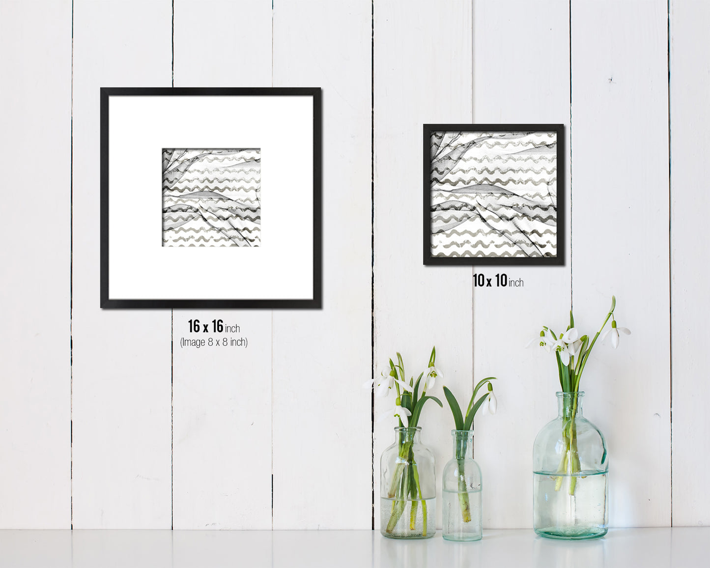 Foam Roller Abstract Artwork Wood Frame Gifts Modern Wall Decor Art Prints