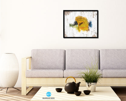 Gold & Black Tropical Fish Framed Print Modern Restaurant Sushi Bar Modern Watercolor Wall Art Decor