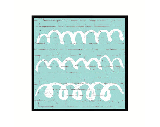 Brush Object Abstract Artwork Wood Frame Gifts Modern Wall Decor Art Prints