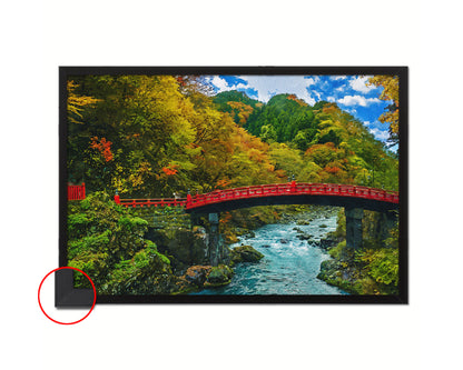 Shinkyo Bridge Daiwa River Autumn Season Nikko, Asia, Japan, Landmark