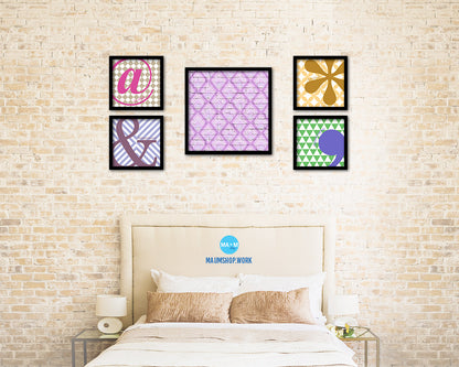 Abstract Blue Artwork Wood Frame Gifts Modern Wall Decor Art Prints