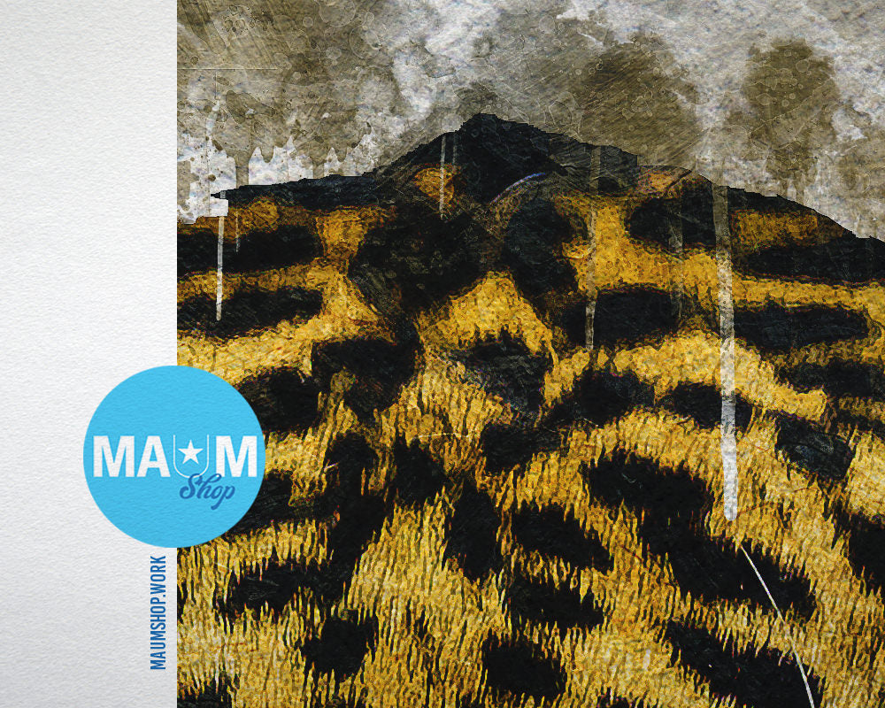 Jaguar Animal Painting Print Framed Art Home Wall Decor Gifts