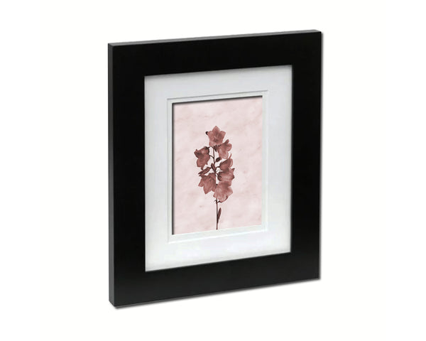 Bellflowers Sepia Plants Art Wood Framed Print Wall Decor Gifts