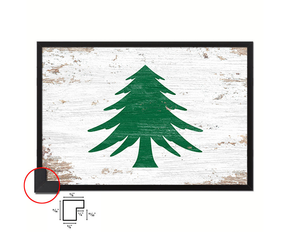 Naval & Maritime City Massachusetts State Shabby Chic Flag Framed Prints Decor Wall Art Gifts