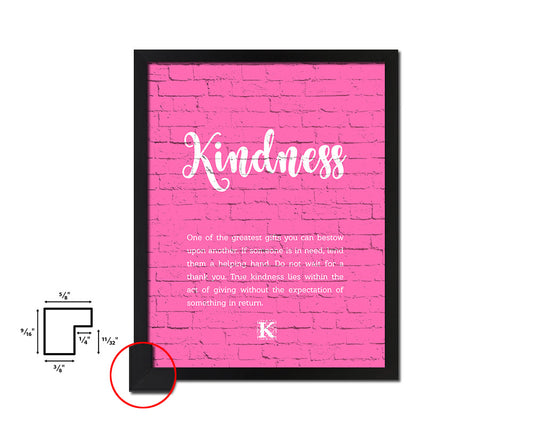 Kindness Quote Framed Print Home Decor Wall Art Gifts