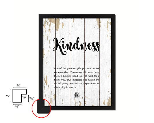 Kindness Quote Framed Print Home Decor Wall Art Gifts