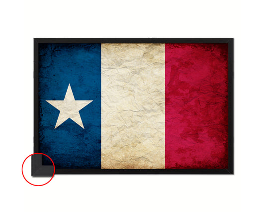 Texas Dodsons Historical Vintage Military Flag Framed Print Sign Decor Wall Art Gifts