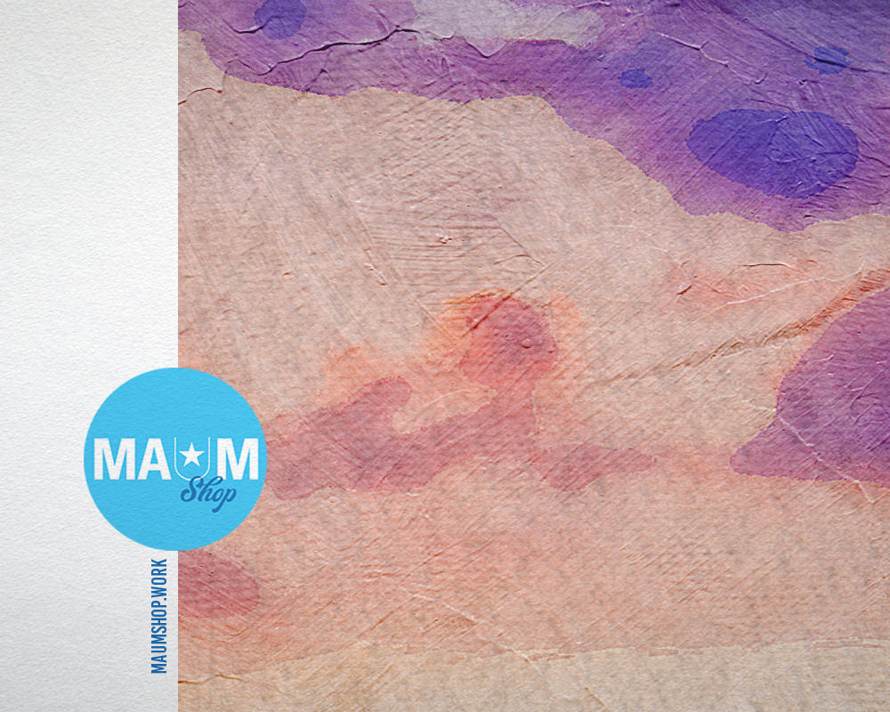 Tulip field of blooming Blue Landscape Painting Print Art Frame Home Wall Decor Gifts