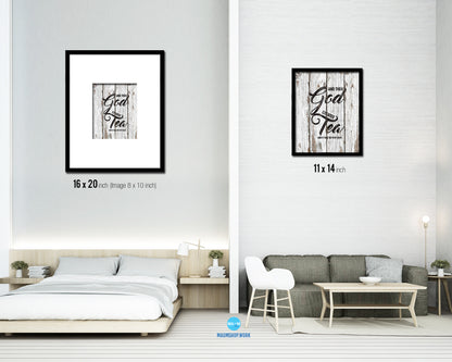 And then god created and it was so very good Quote Wood Framed Print Home Decor Wall Art Gifts