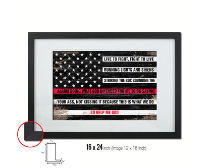 Thin Red Line Honoring Law Enforcement, Powercall Sirens Shabby Chic Military FlagArt
