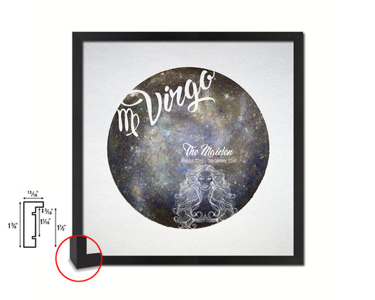 Virgo Astrology Prediction Yearly Horoscope Wood Framed Print Wall Art Decor Gifts