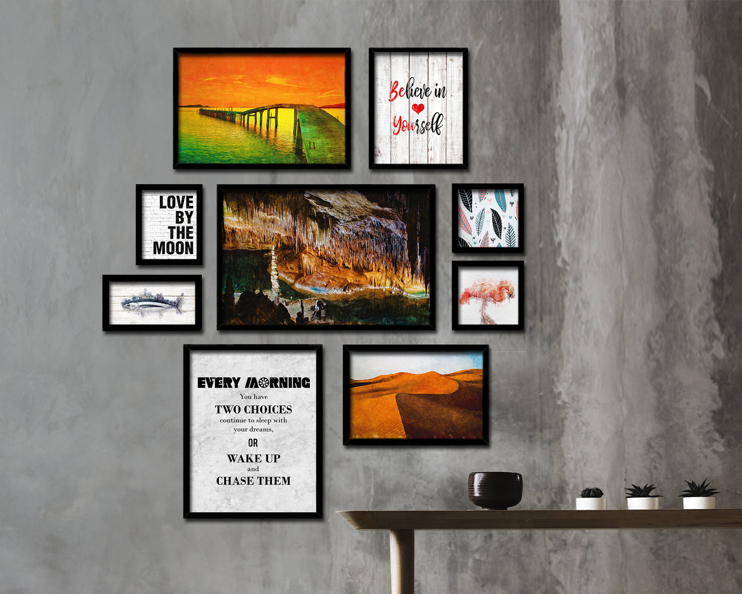 Every morning Quote Framed Print Wall Art Decor Gifts