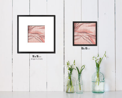 Abstract Red Artwork Wood Frame Gifts Modern Wall Decor Art Prints