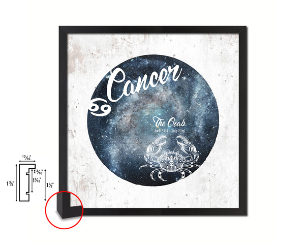 Cancer Astrology Prediction Yearly Horoscope Wood Framed Print Wall Art Decor Gifts