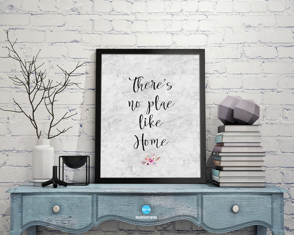 There’s no place like home Rainbow Pride Peace Right Justice Poster Wood Frame Print Art