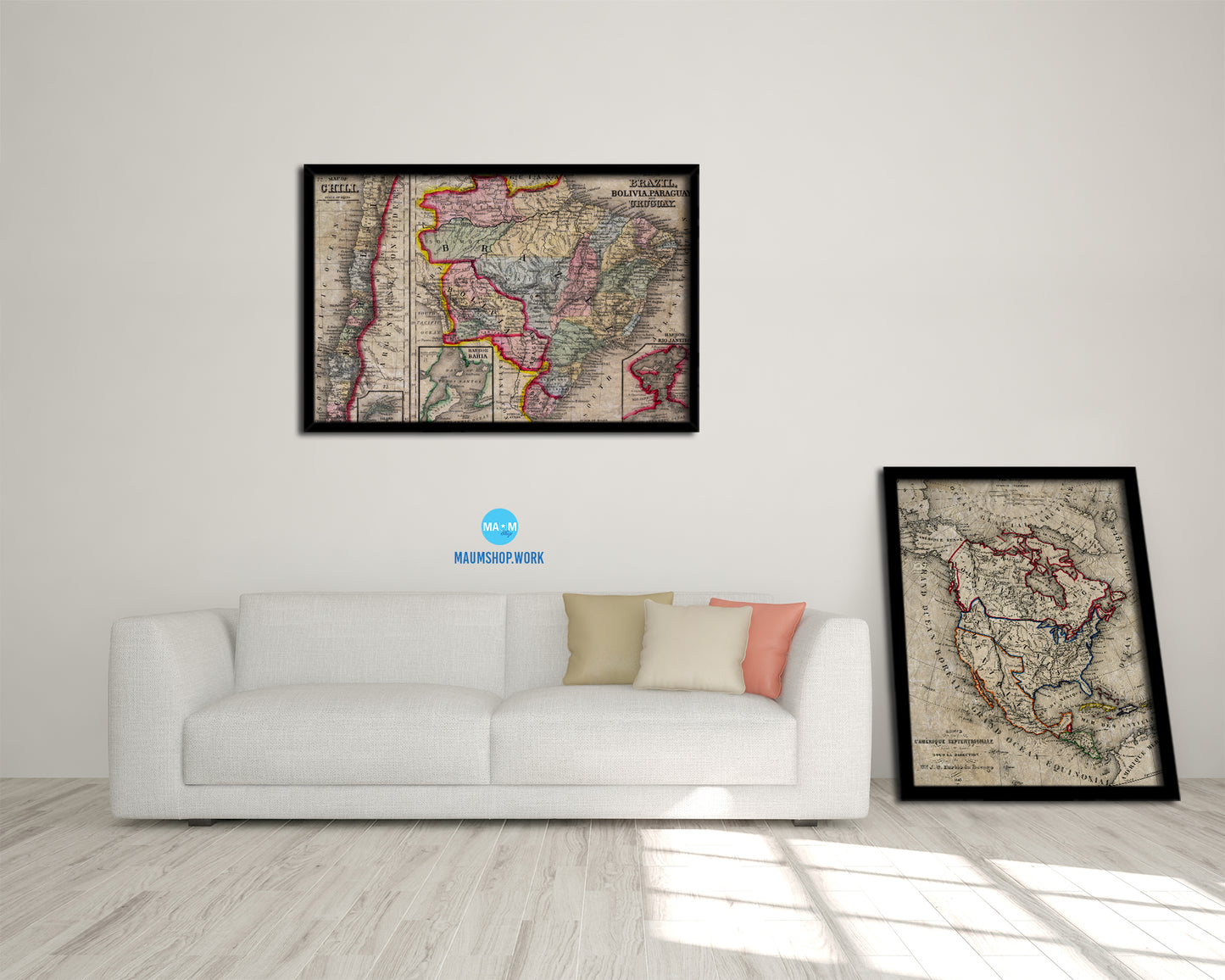 Persia Iraq Iran Afghanistan Historical Map Framed Print Art Wall Decor Gifts