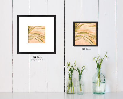 Abstract Yellow Artwork Wood Frame Gifts Modern Wall Decor Art Prints