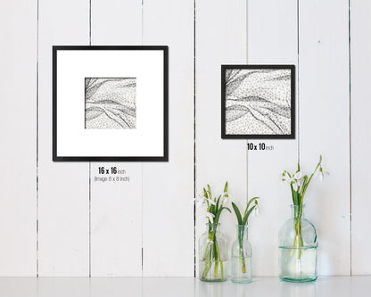 Abstract Black  Artwork Wood Frame Gifts Modern Wall Decor Art Prints