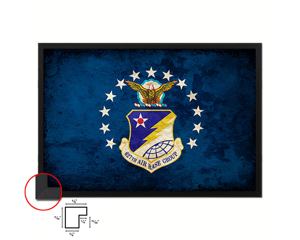 627th Air Base Group Emblem Paper Texture Flag Framed Prints Home Decor Wall Art Gifts