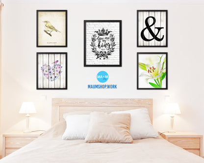 You are my king, Psalm 44:4 Quote Framed Print Home Decor Wall Art Gifts