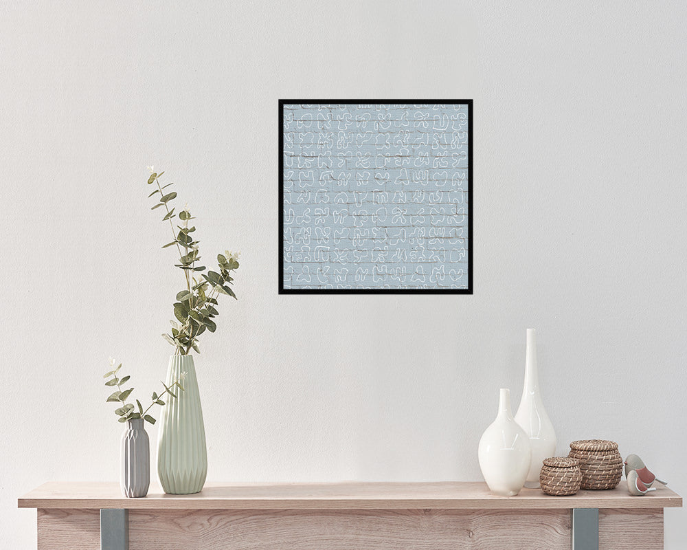 Abstract Artwork Wood Frame Gifts Modern Wall Decor Art Prints