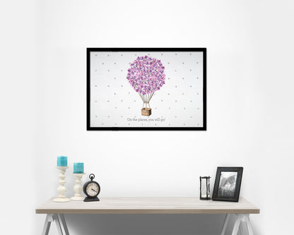 On the places you will go 46097 Framed Print Wall Decor Art Gifts