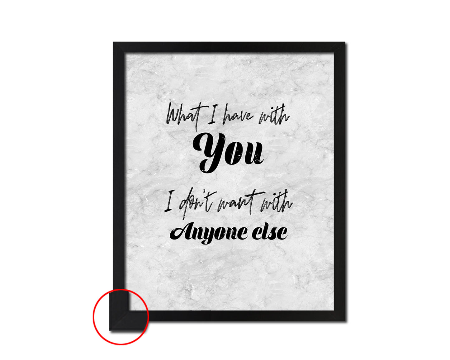 What I have with you Quote Framed Print Wall Art Decor Gifts