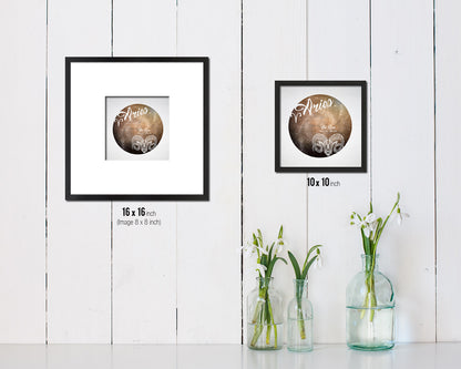 Aries Astrology Prediction Yearly Horoscope Wood Framed Print Wall Art Decor Gifts