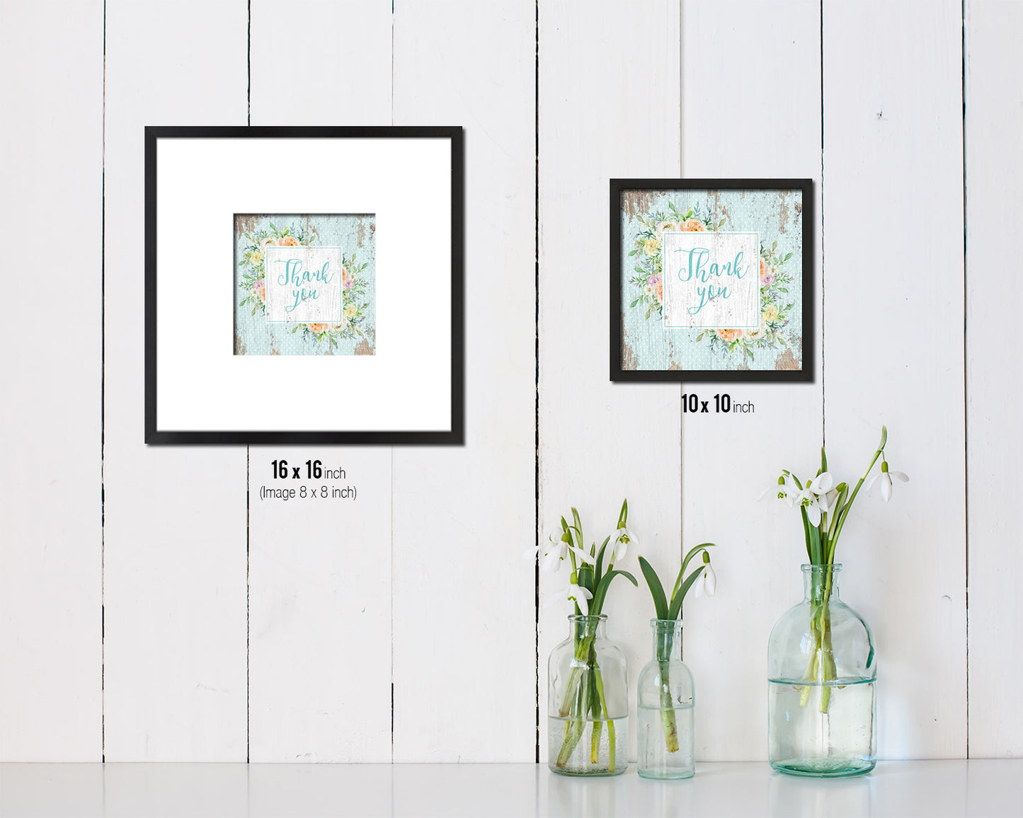 Thank you Quote Framed Print Home Decor Wall Art Gifts