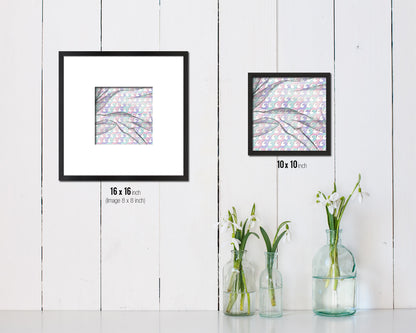 Abstract Rainbow Artwork Wood Frame Gifts Modern Wall Decor Art Prints