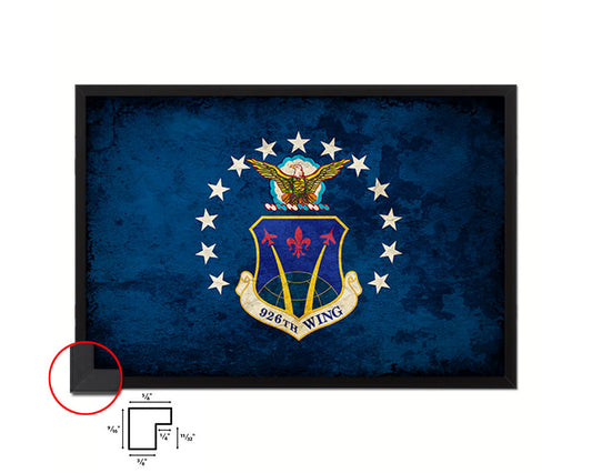 926th Wing Emblem Paper Texture Flag Framed Prints Home Decor Wall Art Gifts