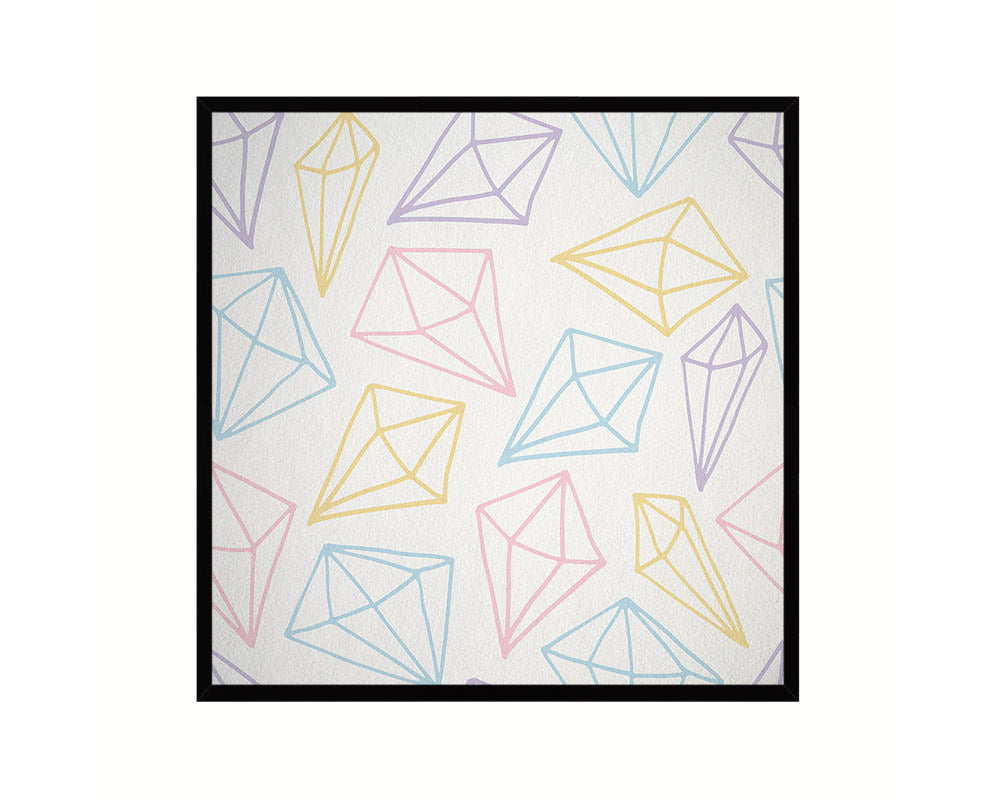 Shape Abstract Artwork Wood Frame Gifts Modern Wall Decor Art Prints