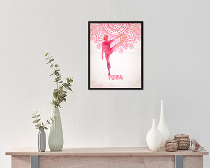 Big Toe Pose Padangusthasana Yoga Wood Framed Print Wall Decor Art Gifts