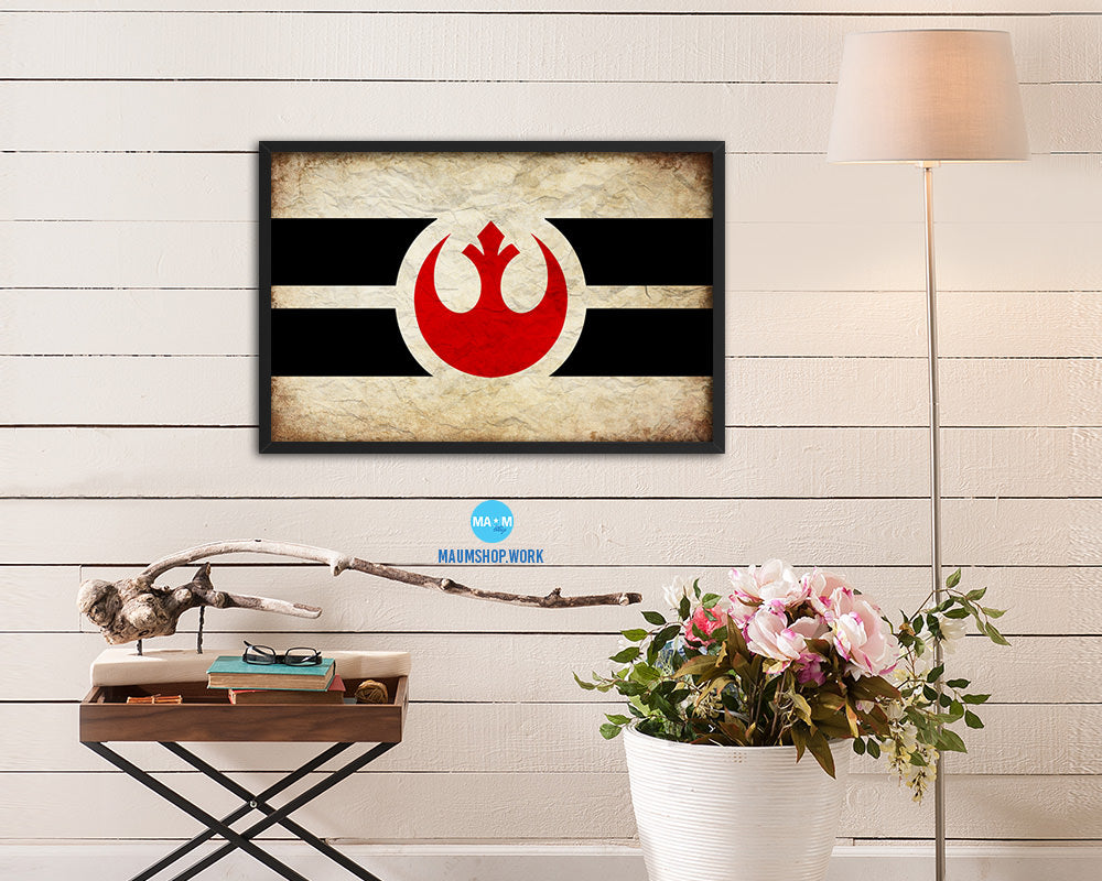 Alliance to Restore the Republic Vintage Military Flag Framed Print Sign Decor Wall Art Gifts