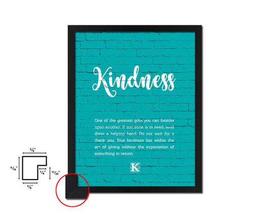 Kindness Quote Framed Print Home Decor Wall Art Gifts
