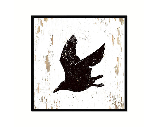 Seagull Nautical Wood Framed Gifts Ocean Beach Fishing Home Decor Wall Art Prints