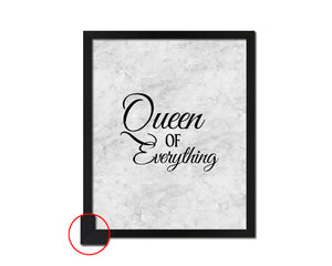 Queen of everythig Quote Framed Print Wall Art Decor Gifts